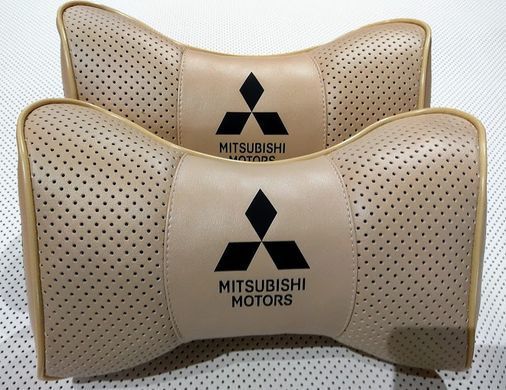 Подушка на підголовник авто Mitsubishi 1 шт