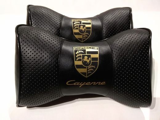 Подушка на підголовник авто Porsche 1 шт