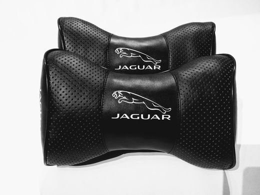 Подушка на підголовник авто Jaguar 1 шт