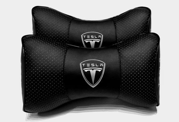 Подушка на підголовник в авто Tesla 1 шт.