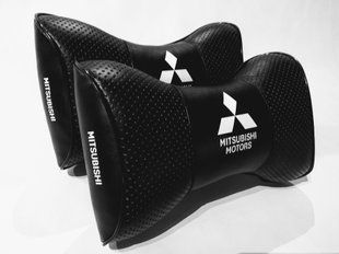 Подушка на подголовник в авто Mitsubishi 1шт.