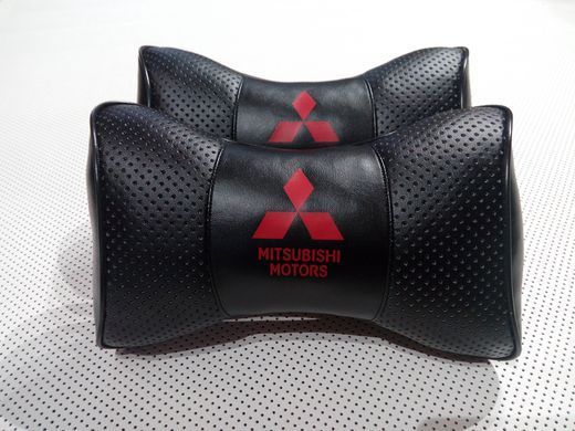 Подушка на подголовник в авто Mitsubishi 1шт.