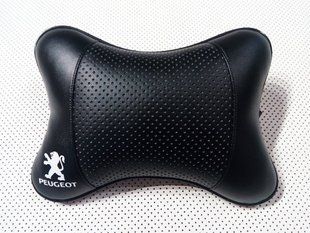 Подушка на подголовник в авто Peugeot 1шт.