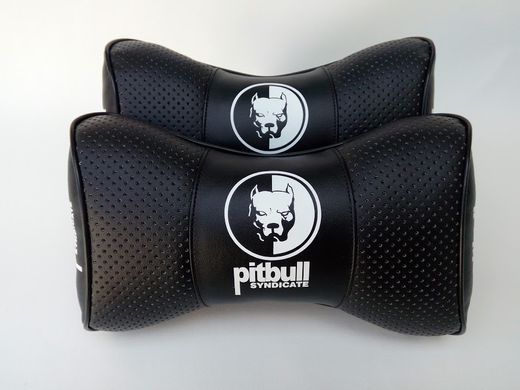 Подушка на підголовник Pitbull Syndicate чорна 1шт
