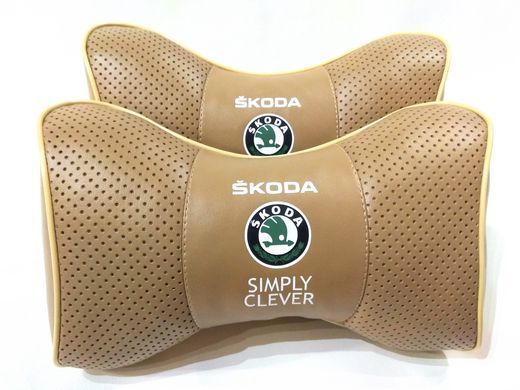 Подушка на подголовник в авто Skoda 1шт.