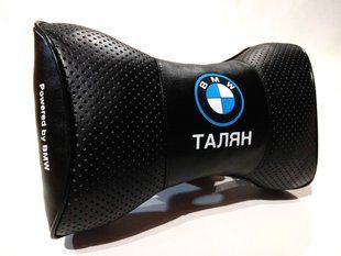 Подушка на подголовник в авто именная, логотип (под заказ) 1шт.