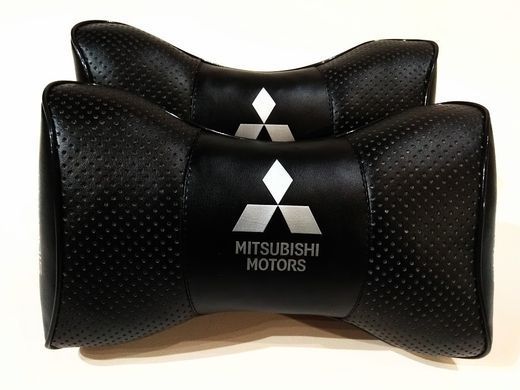 Подушка на підголовник авто Mitsubishi 1 шт