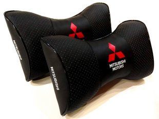Подушка на подголовник в авто Mitsubishi 1шт.