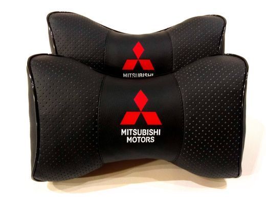 Подушка на подголовник в авто Mitsubishi 1шт.