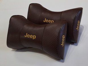 Подушка на подголовник в авто Jeep 1шт.
