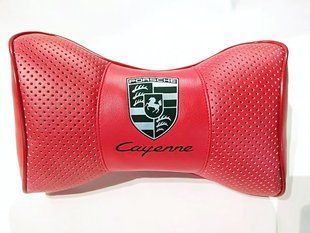 Подушка на подголовник в авто Porsche 1шт.