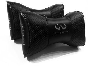 Подушка на подголовник в авто Infiniti серебро 1шт.