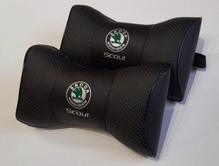Подушка на підголовник авто Skoda 1 шт