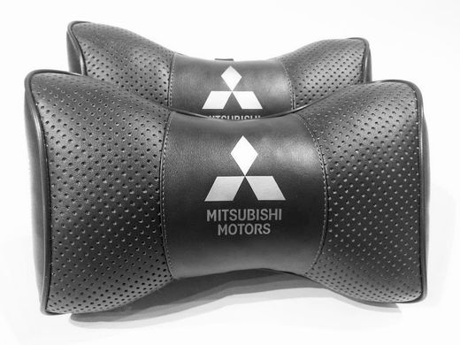 Подушка на підголовник авто Mitsubishi 1 шт