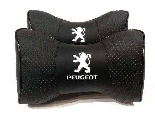 Подушка на подголовник в авто Peugeot 1шт.